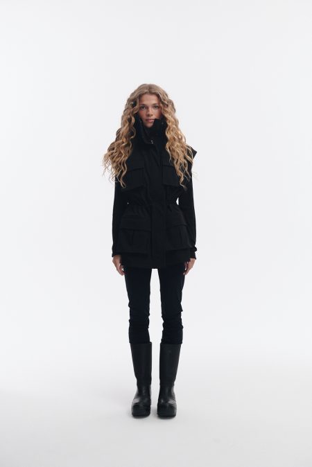 Golf wełniany light-knit black - obrazek 3