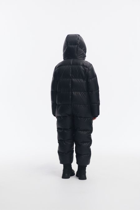 Black big puffer snowsuit - Image 4