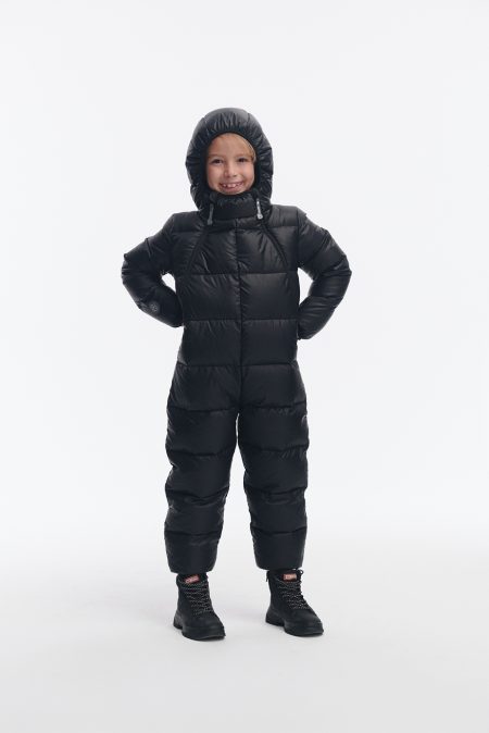 Black big puffer snowsuit - Image 3