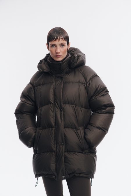 Alternative view of Kurtka unisex Dakota oversize Brown