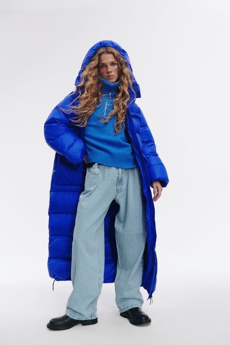 Sweter merino/kaszmir Super Blue - obrazek 7