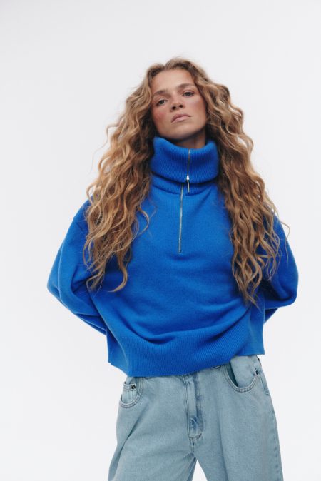 Alternative view of Sweter merino/kaszmir Super Blue