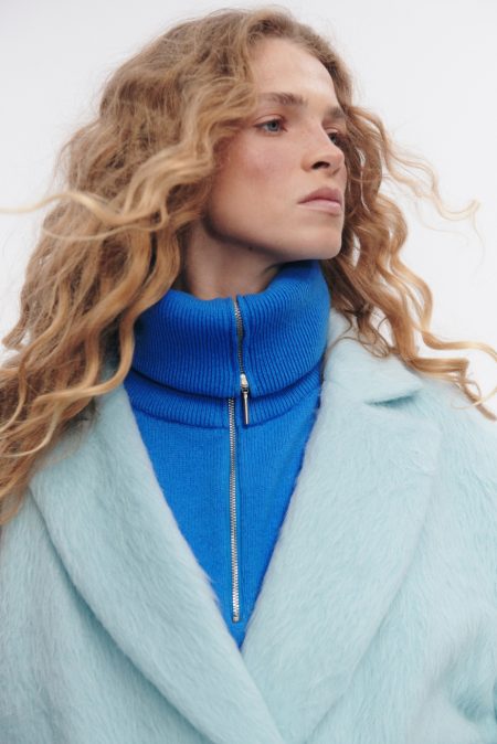 Sweter merino/kaszmir Super Blue - obrazek 6
