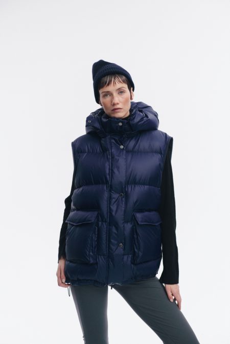 Kurtka puchowa 2in1 unisex Navy - obrazek 8