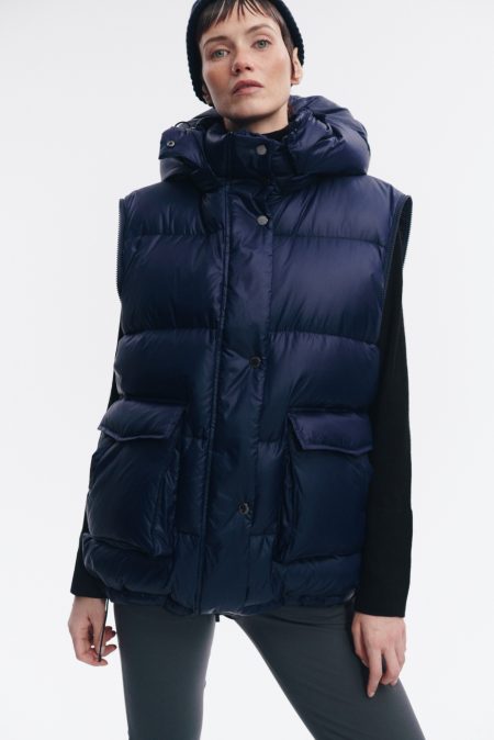 Kurtka puchowa 2in1 unisex Navy - obrazek 6