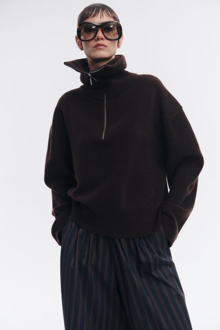 Alternative view of Sweter merino/kaszmir Brown