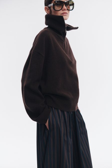 Sweter merino/kaszmir Brown - obrazek 4