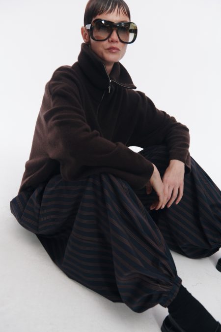 Sweter merino/kaszmir Brown - obrazek 3