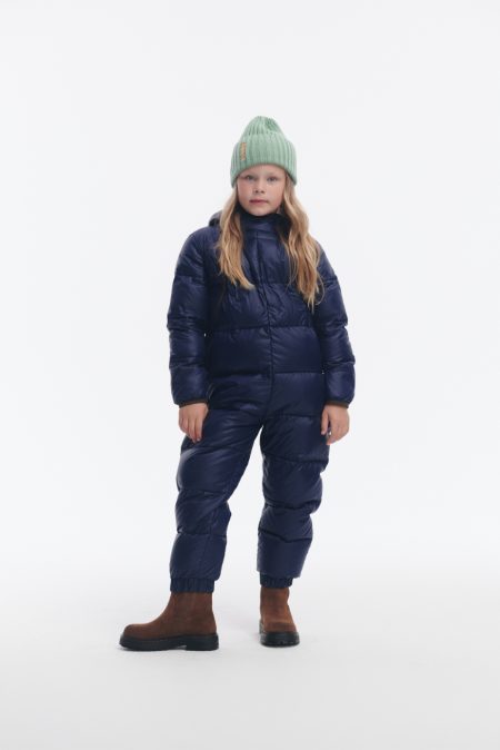 Navy kombinezon dziecięcy big puffer - obrazek 3