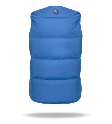 kids vest in cobalt with press-studs