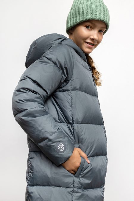 puffer jacket with cap