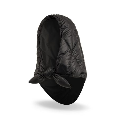 Down headkerchief, tie around the neck, black colour, one size