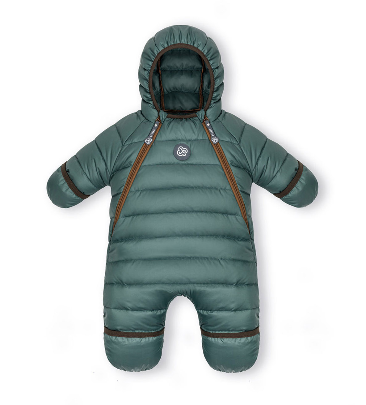 down overall snowsuit for babies peppermint