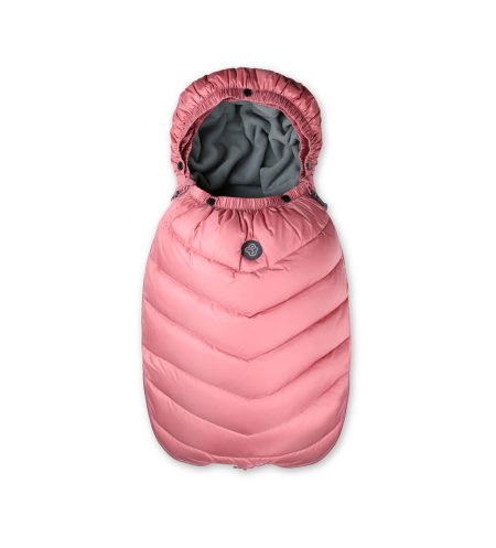 down sleeping bag for babies nude pink (front photo)