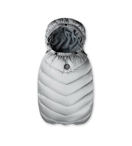 down sleeping bag for babies light grey (front photo)