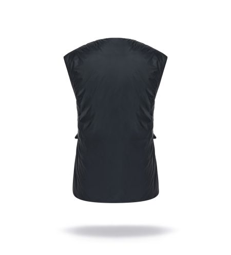 Women vest inspired by men's suit vests with front pockets and buttons. V-neck vest. Natural goose down insulation