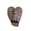 Down mittens gloves with elastic for your wrist. Natural down insulation, inside lining cotton.