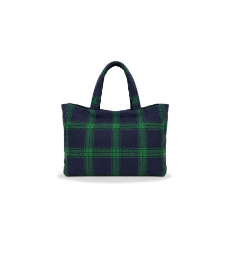 Mini shopper bag Green Tartan