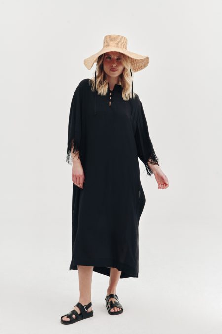 Fringe dress black