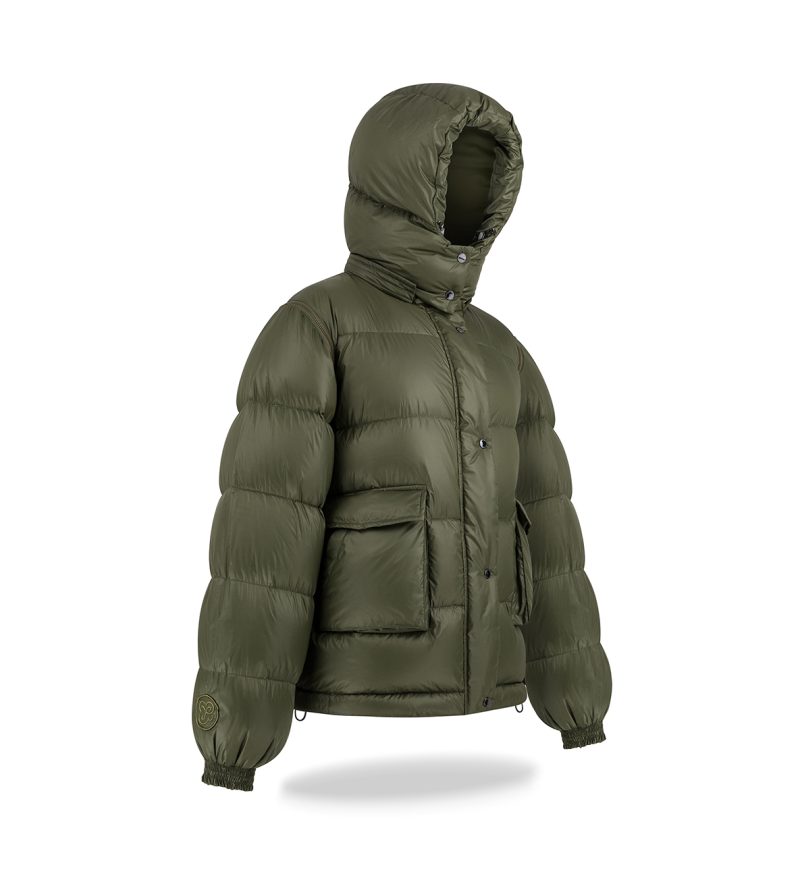 Kurtka puchowa 2in1 unisex Khaki - obrazek 9
