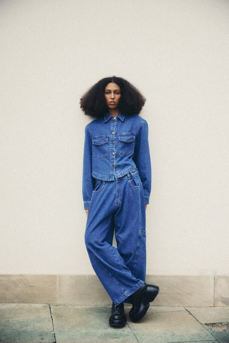 Alternative view of Spodnie military Indigo denim