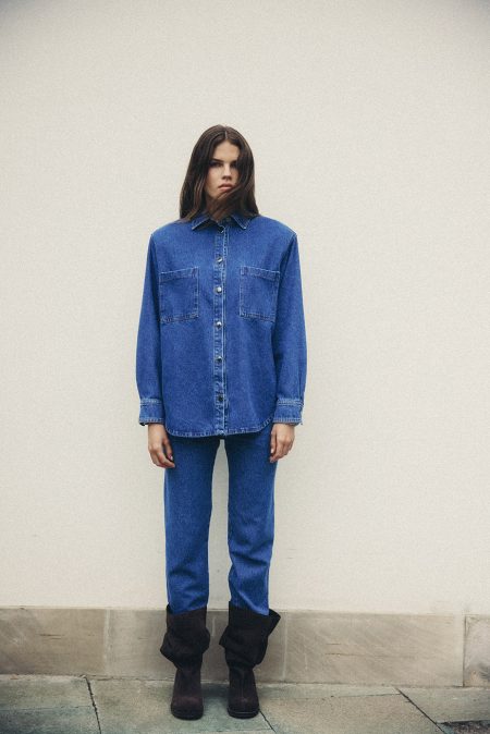 Alternative view of Spodnie Classic Indigo denim
