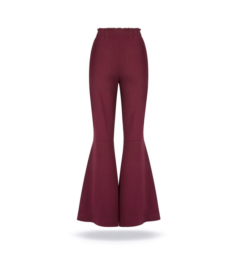 Dzwony dresowe Burgundy - obrazek 6