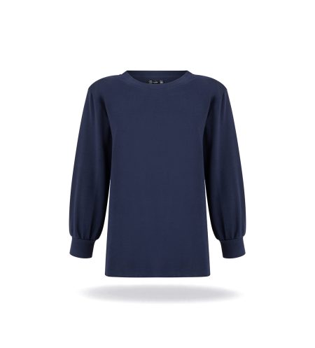 Długa bluza z poduszkami Navy
