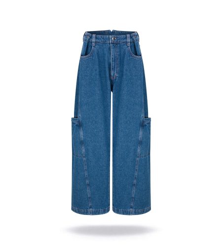 Spodnie military Indigo denim