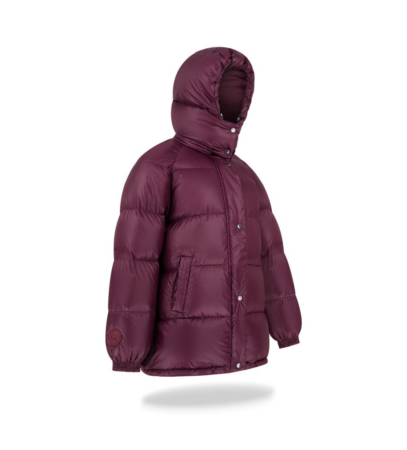Dakota oversize unisex jacket Burgundy - Image 7