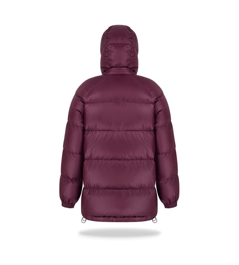 Dakota oversize unisex jacket Burgundy - Image 8