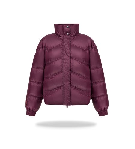 Oversizowa kurtka bomber Burgundy