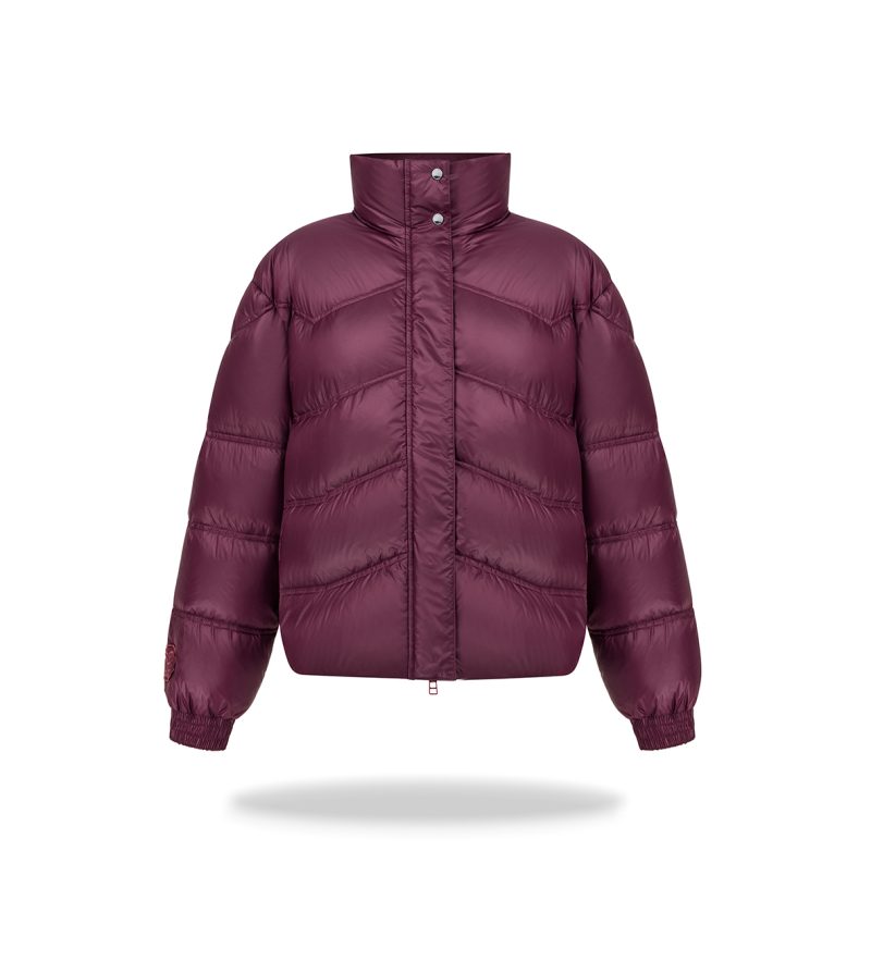 Oversizowa kurtka bomber Burgundy