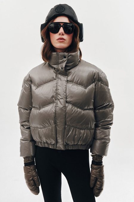 Alternative view of Kurtka Short Bomber Grigio