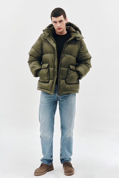Alternative view of Kurtka puchowa 2in1 unisex Khaki