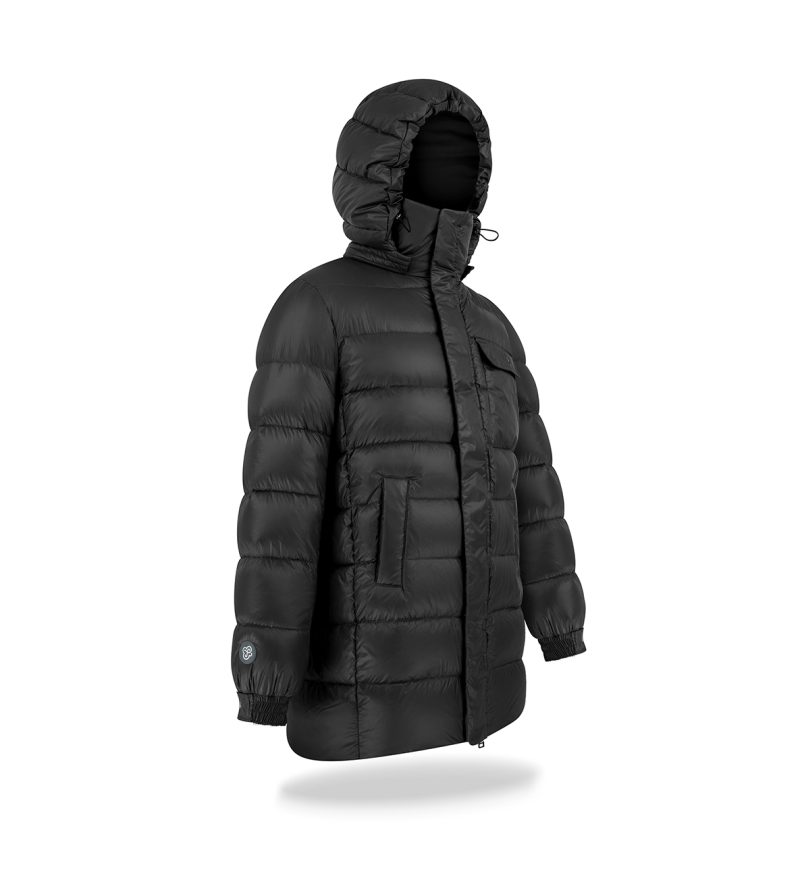 Kurtka puchowa z kieszonką Black - obrazek 6