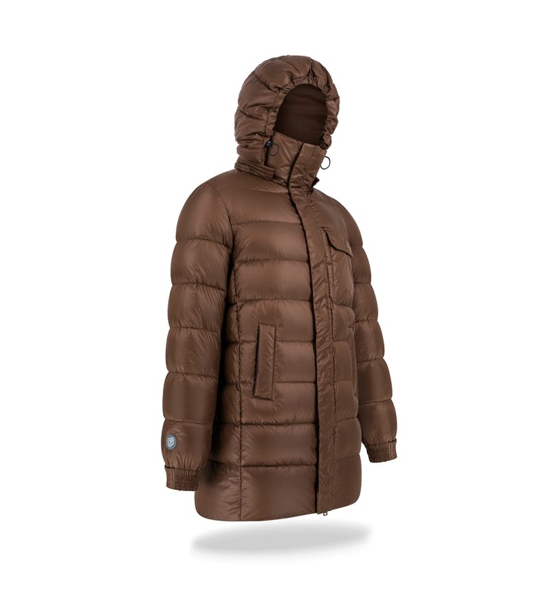 Kurtka puchowa z kieszonką Brown - obrazek 7