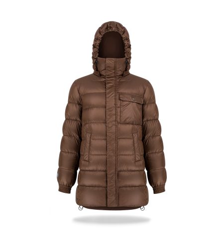 Kurtka puchowa z kieszonką Brown