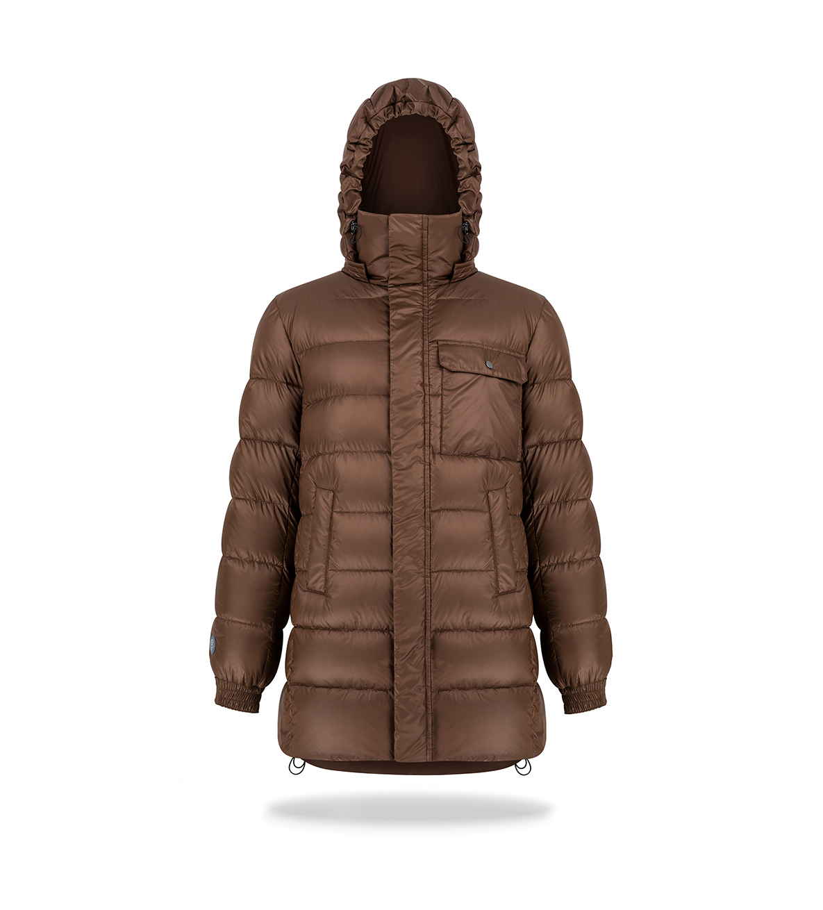 Kurtka puchowa z kieszonką Brown