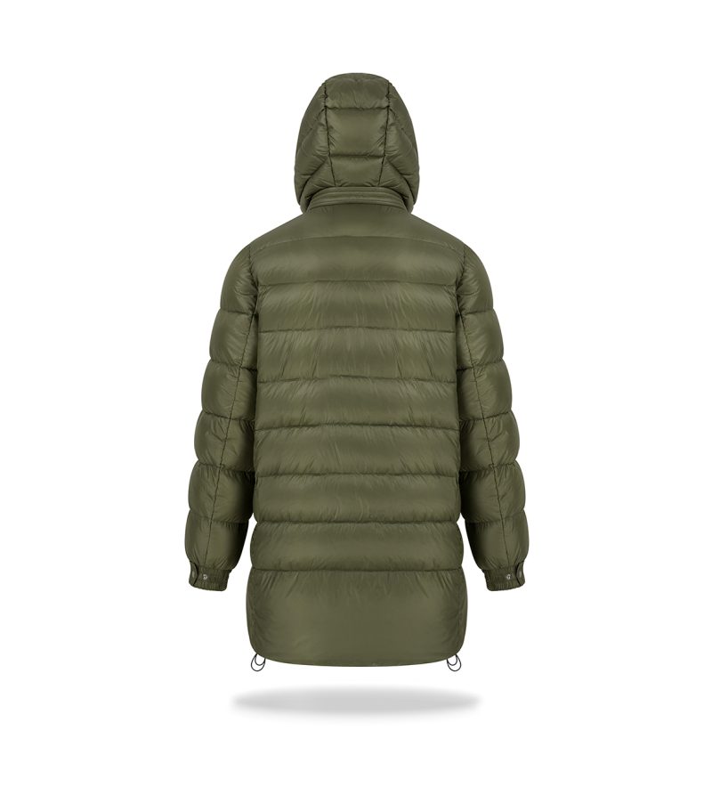 Kurtka puchowa z kieszonką Khaki - obrazek 9