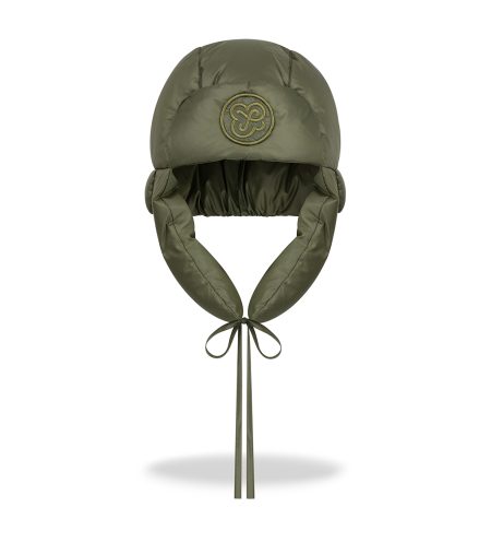 Puchowa czapka Khaki
