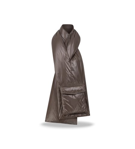 Puchowy szal Marron Glace