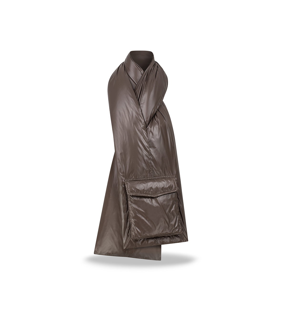 Puchowy szal Marron Glace