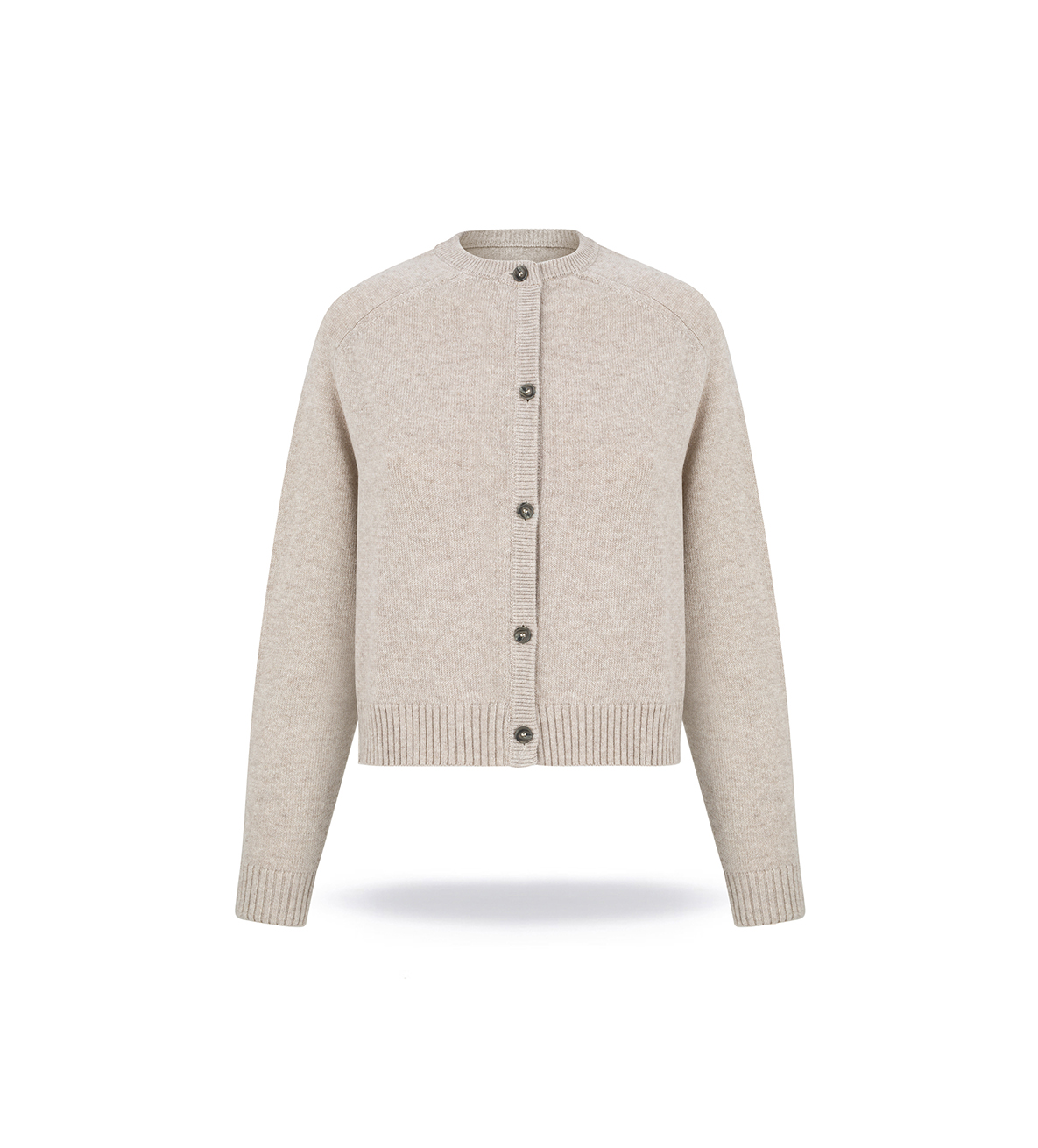 Kardigan merino z kaszmirem Beige