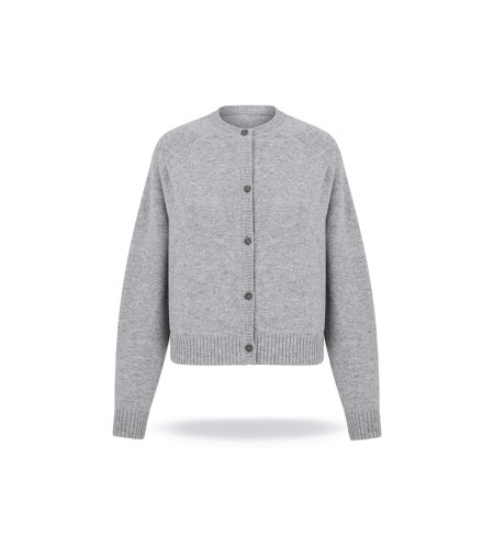 Kardigan merino z kaszmirem Light grey