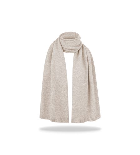 Długi szalik merino z kaszmirem Beige