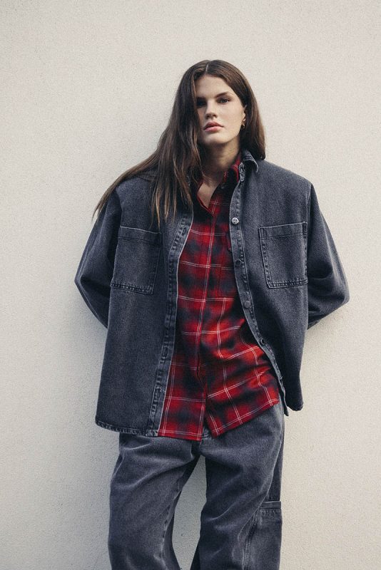 Łączenie faktur- wełna i denim