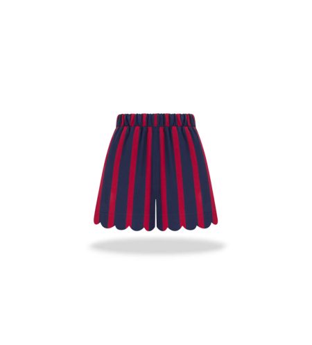 Striped shorts Midnight Red