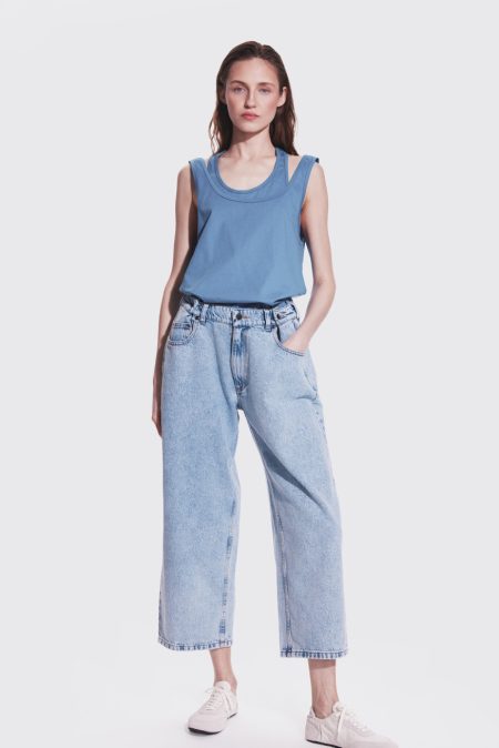 Alternative view of Layered tank set Ice blue