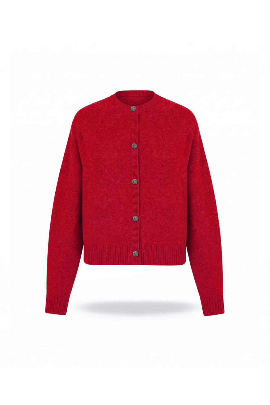 Kardigan merino z kaszmirem Watermelon - obrazek 3